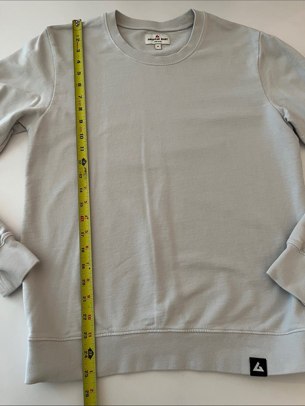 American Giant Women’s Crew Neck Sweatshirt, size M, pale grey - Picture 6 of 7
